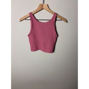 Lululemon Power Pivot Tank Rib Pink Size 2